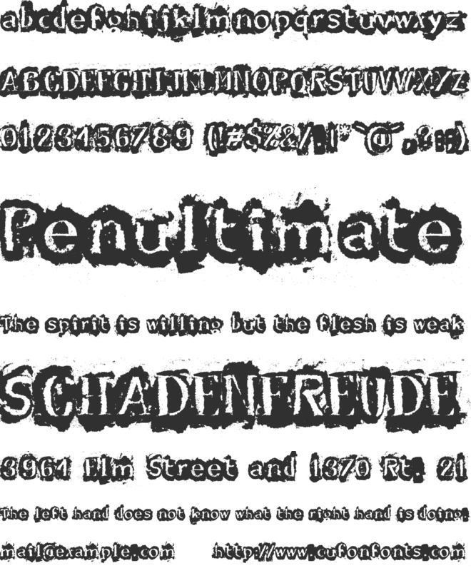 DF Stromboli font preview