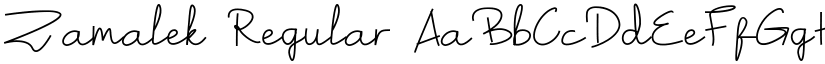 Zamalek Regular font
