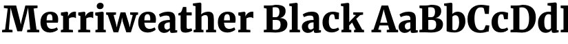 Merriweather Black font