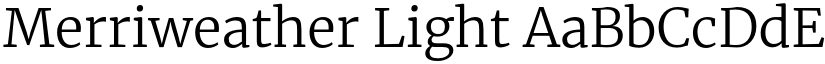 Merriweather Light font
