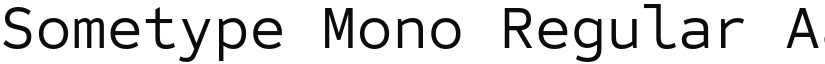 Sometype Mono Regular font
