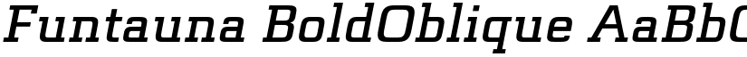 Funtauna BoldOblique font