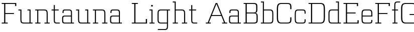 Funtauna Light font
