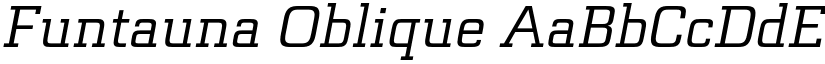 Funtauna Oblique font
