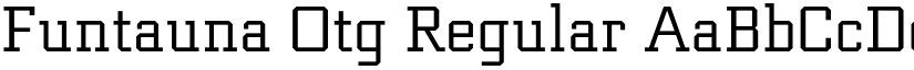 Funtauna Otg Regular font