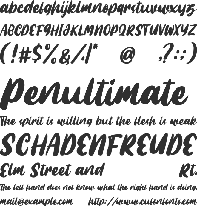 Millo font preview