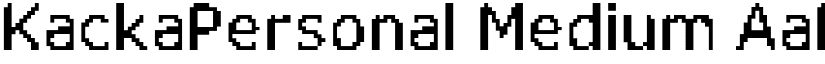 KackaPersonal Medium font