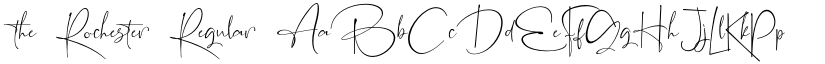 the Rochester Regular font