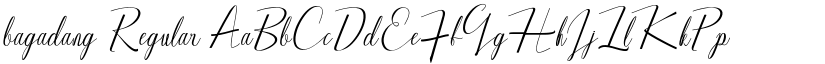 bagadang Regular font