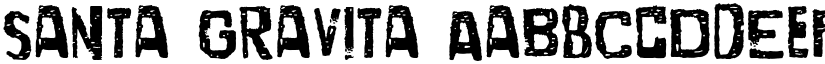 Santa Gravita font