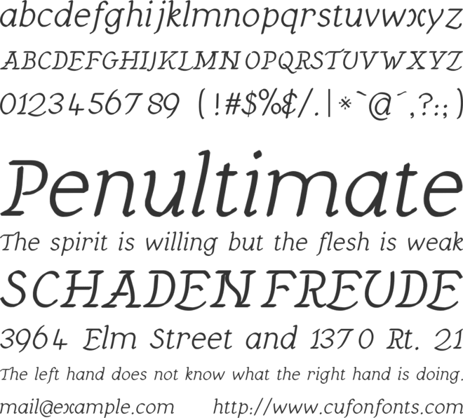 Ackermann font preview