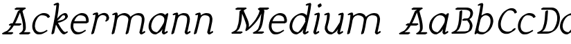 Ackermann Medium font