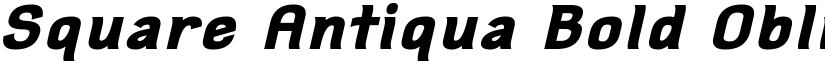 Square Antiqua Bold Oblique font