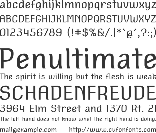 Square Antiqua font preview