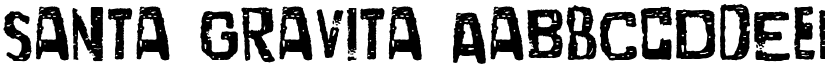 Santa Gravita font