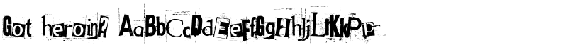 Got heroin? font