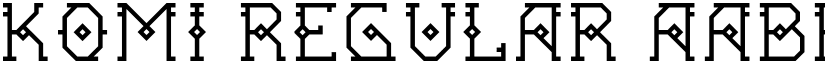 Komi Regular font