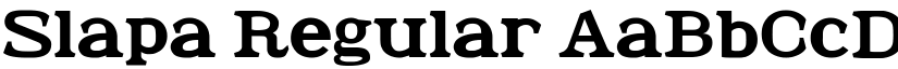 Slapa Regular font