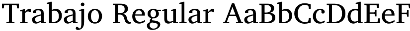 Trabajo Regular font