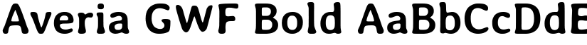 Averia GWF Bold font
