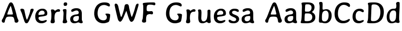Averia GWF Gruesa font