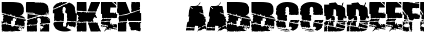 Broken74 font