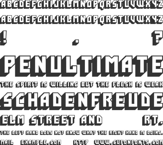 Hijo Puta Peligroso font preview