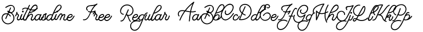Brithasdine Free font download