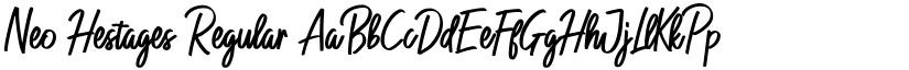 Neo Hestages Regular font
