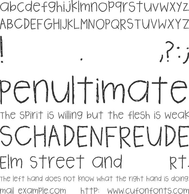 Marilyn font preview