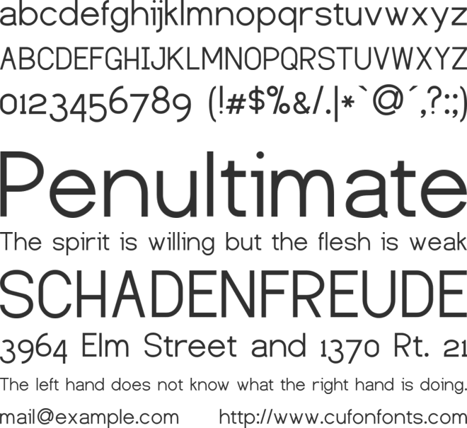 Dustismo font preview
