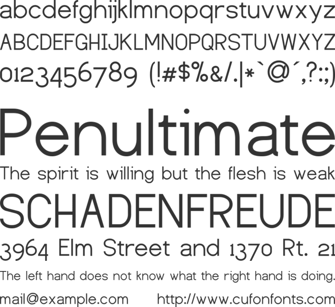 Dustismo font preview