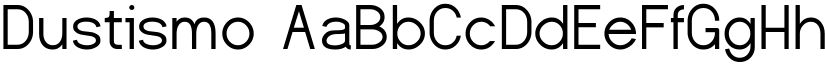 Dustismo font