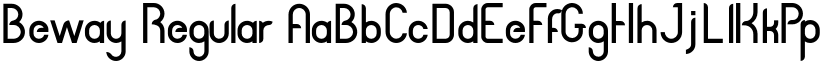 Beway Regular font