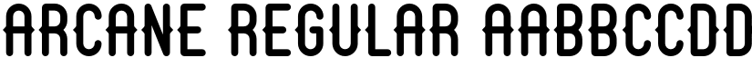 Arcane Regular font