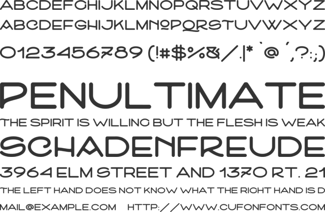 Ciclista font preview
