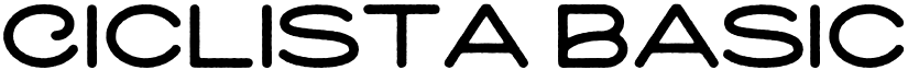 Ciclista Basic Rough font