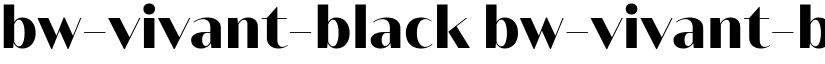 bw-vivant-black bw-vivant-black font