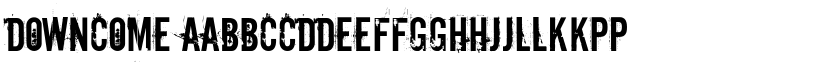 Downcome font download