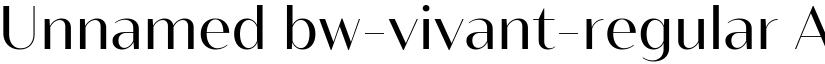Unnamed bw-vivant-regular font