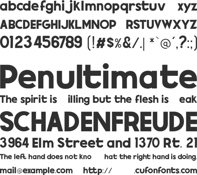 BEQUIND font preview