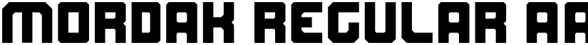 Mordak Regular font