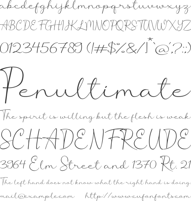 Aprilliant font preview