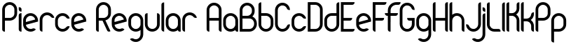 Pierce Regular font