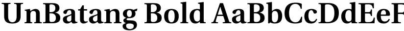 UnBatang Bold font