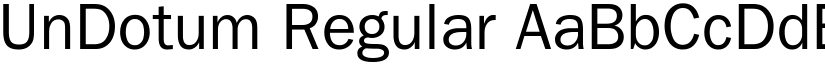 UnDotum Regular font