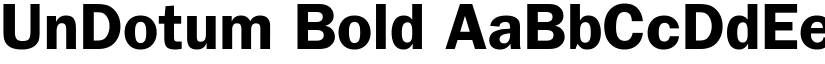 UnDotum Bold font