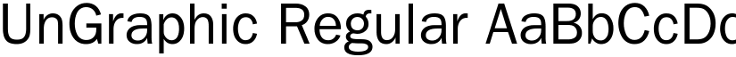 UnGraphic Regular font