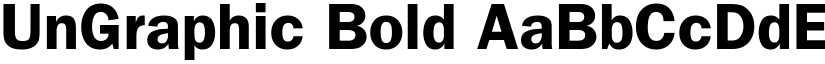 UnGraphic Bold font