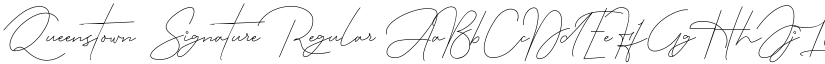 Queenstown Signature Regular font